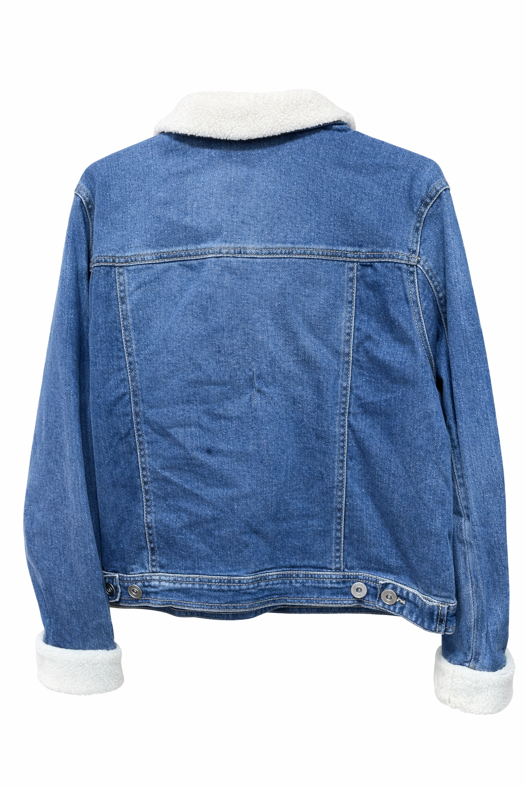 Chamarra de Mezclilla con Pedrería Artesanal y Cuello Borrego | ETNIKA STUDIO™ Denim Jacket Boho Chic